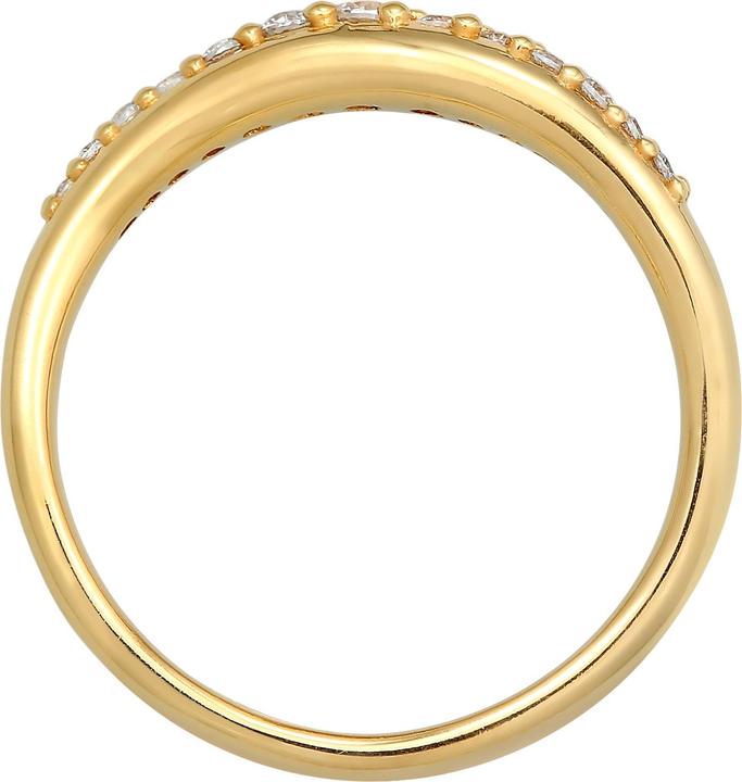 Image du produit Elli Bague zirconium Design audacieux 925 argent sterling (56, Argent 925)