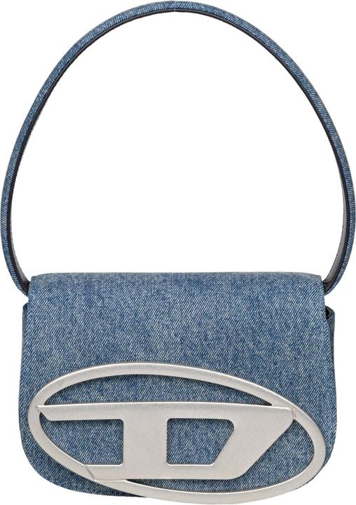 Diesel 1dr shoulder bag in denim color blue jeans