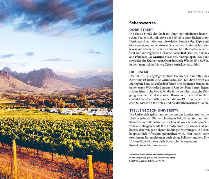 Actual product image MERIAN Reiseführer Kapstadt mit Winelands & Garden Route (German, Sandra Vartan, 2021)