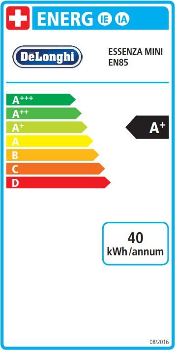 Energy Label De'Longhi Essenza Mini (NESPRESSO Original)