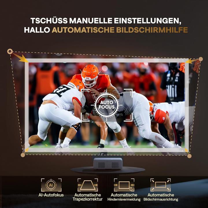 Image du produit Aurzen Eazze D1 Heimkino Beamer mit 4K Unterstützung (4K)