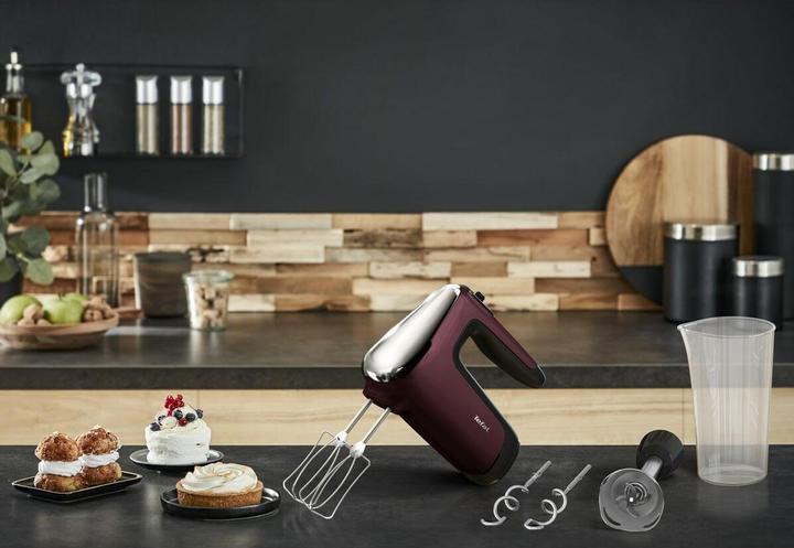 Image du produit Tefal Powermix Silence HT652538 Mixer Mixeur manuel Rouge (500 W)