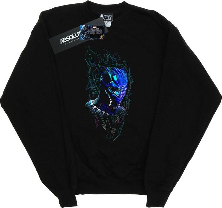 Actual product image Boys Black Panther Neon Mask Sweatshirt (152, 158)