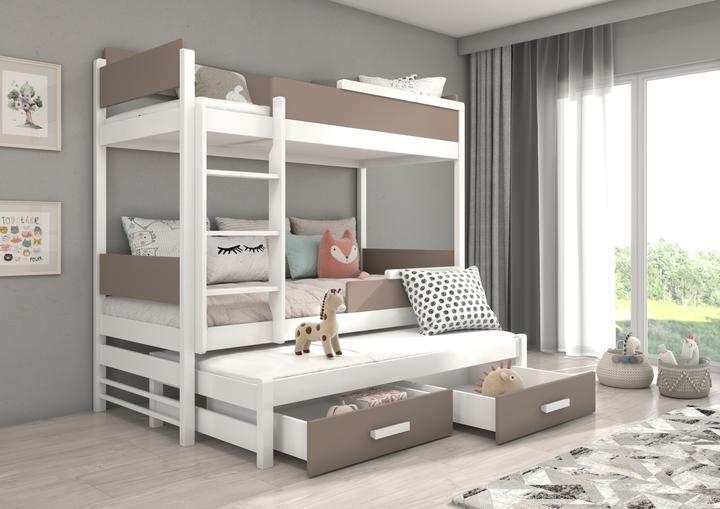 Immagine prodotto ADRK Furniture Letto a castello triplo QUEEN 200x90 (200cm x 90cm)