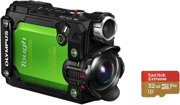 Olympus Actioncam TG-Tracker avec carte micro SD de 32 Go