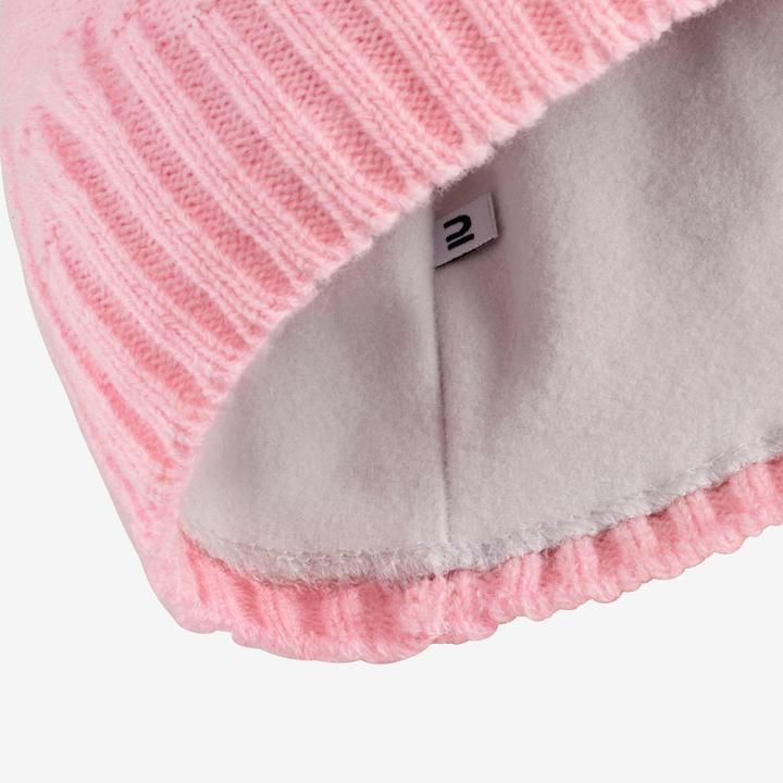 Produktbild Wedze Mütze Erwachsene Zopfmuster - Fur Virgin rosa