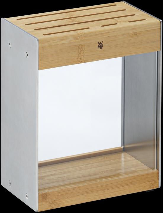 Produktbild WMF Ultimate Black 4-teiliges Messer-Set mit transparentem FlexTec-Messerblock