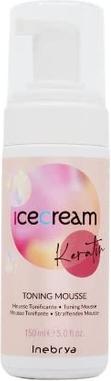 Actual product image Inebrya Ice Cream Keratin Toning Mousse - Tonic foam with remineralising effect - 175ml (Body lotion, 175 ml)