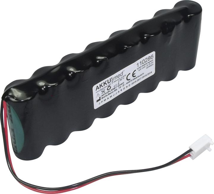 XCell NiMH Akku passend für Arcomed Volumed VP6000 VP7000 Syramed SP6000 9,6 Volt 2,15 Ah CE Konform (2150 mAh, Piles rechargeables + chargeur)