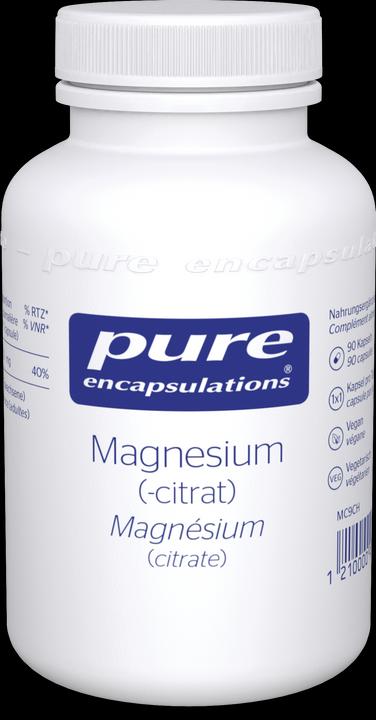 Produktbild Pure encapsulations Magnesium (-citrat) (90 Stück, Kapseln, 137 g)