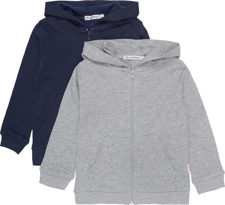 Image du produit Minymo Lot de 2 vestes sweat gris-mélange Gr. 104 (104)