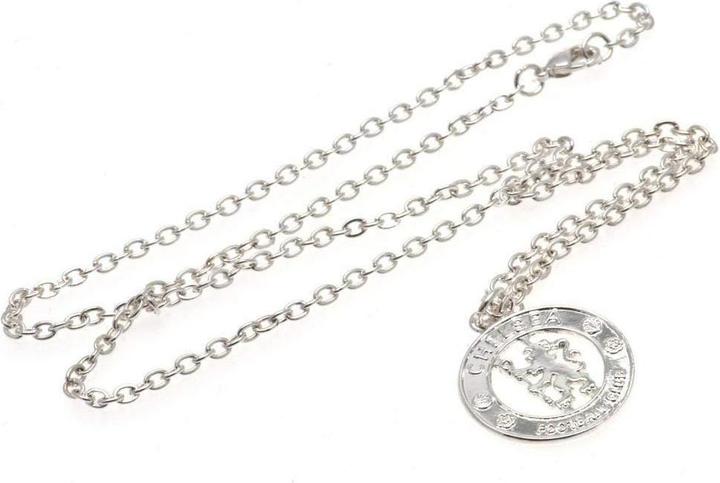 Produktbild Chelsea FC Halskette mit Anhänger Wappen (100% Silber Platin)