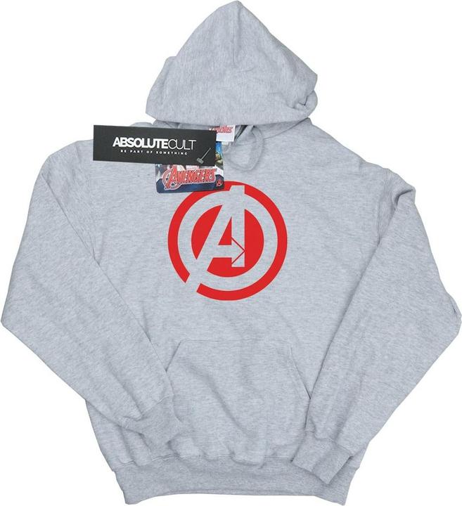 Produktbild Jungen Avengers Assemble Solid A Logo Hoodie (152, 158)