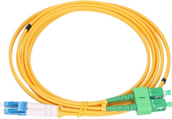 Actual product image Extralink SC/APC-LC/PC | Patchcord | Jednomodowy, Duplex, 9/125um, 2mm, 1.5m (S/UTP, 1.50 m)