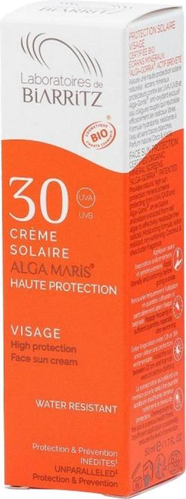 Actual product image Laboratoires de Biarritz Alga Maris Organic Sunscreen (Sun cream face, SPF 30, 50 ml, 81 g)