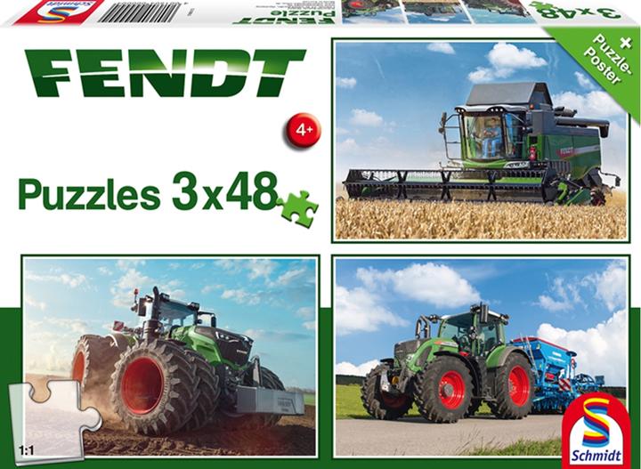 Actual product image Schmidt Spiele Fendt 1050 Vario 724 Vario 6275L 3x48 parts (144 pieces)