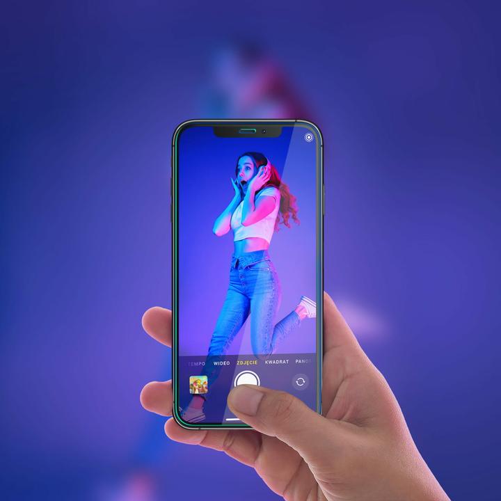 Actual product image 3MK NeoGlass for iPhone X / XS black frame (1 Piece, Apple iPhone X)