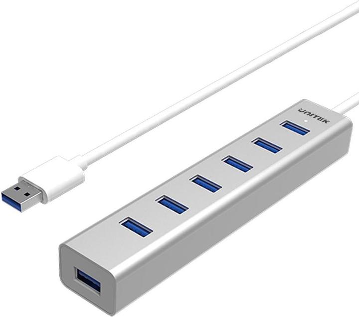 Produktbild Unitek Y-3090 Hub 7x USB 3.0, BC (USB-C, 7 Ports)