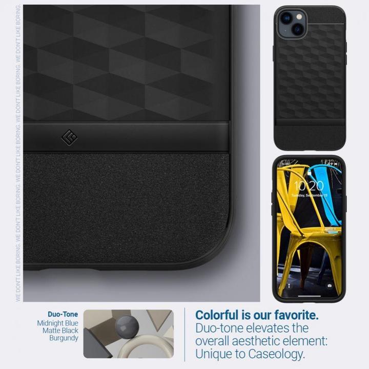 Actual product image Caseology Parallax Magsafe Case for Apple iPhone 14 Plus - matt black (Apple iPhone 14 Plus)