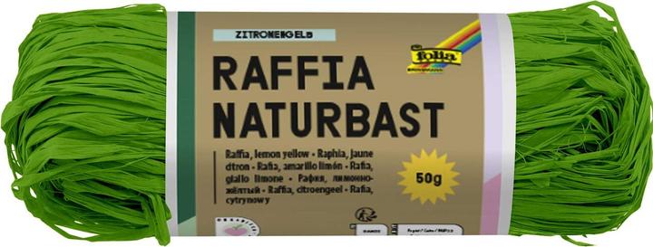 Produktbild Folia Bringmann Naturbast Raffia 50g hellgrün (Geschenktüte)