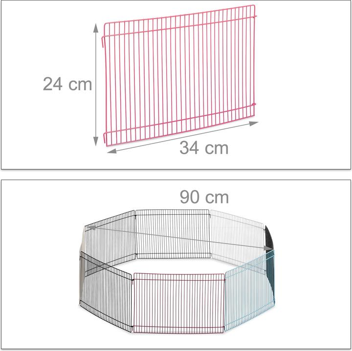 Actual product image Relaxdays Free Range Animal Enclosure Multicolour