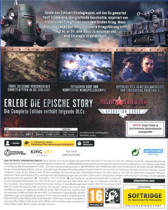 Image du produit Iron Harvest - Edition complète (PS5, DE)