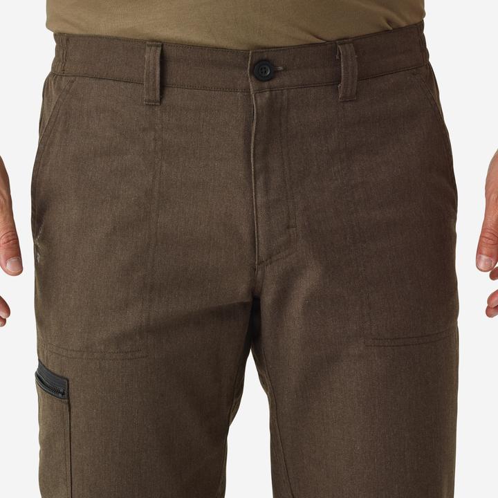 Immagine prodotto Solognac Pantaloni da caccia Steppe 100 marrone resistente (S)
