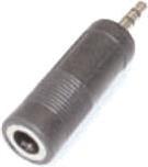 Productafbeelding E+P GS 32 3,5mm Stereo (M) 6,35 Stereo (F) Zwart Kabel Interface/Adapter