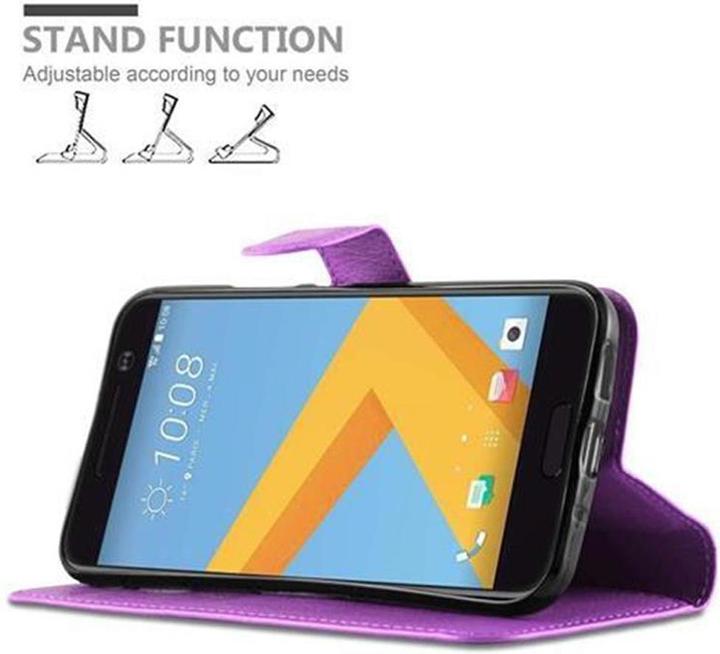 Actual product image Cadorabo Book with stand function cover (HTC One 10)