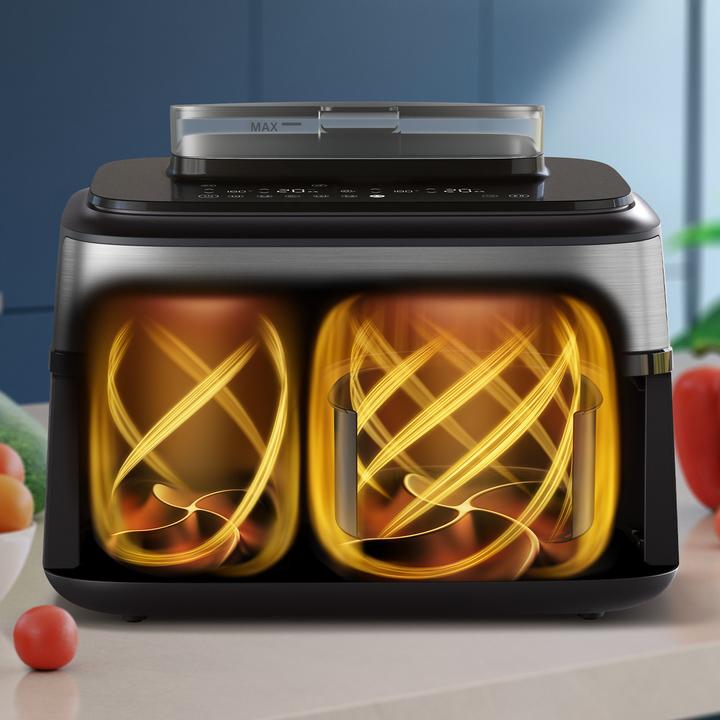 Actual product image Philips Steam Airfryer Dual Basket NA555/09