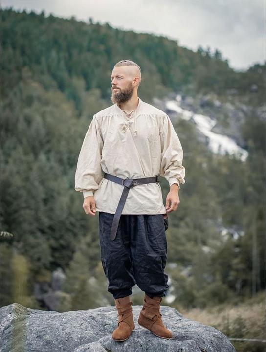 Produktbild Carbone Herren Mittelalter Schnürhemd, Stehkragen (S)