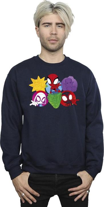 Immagine prodotto Spidey And His Amazing Friends Faces Felpa Uomo (5XL)