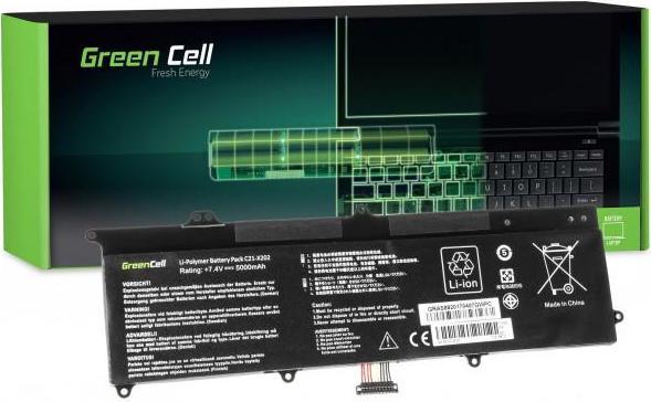 Immagine prodotto ASUS Batteria Green Cell C21-X202 per X201E F201E VivoBook F202E Q200E S200E (4 Celle, 4500 mAh)