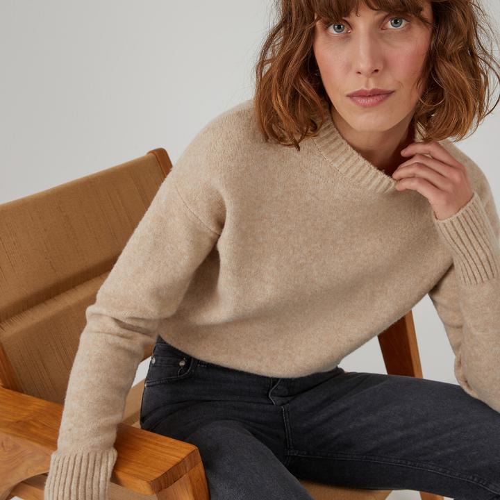 Produktbild La Redoute Collections Pullover mit rundem Ausschnitt (XXL)