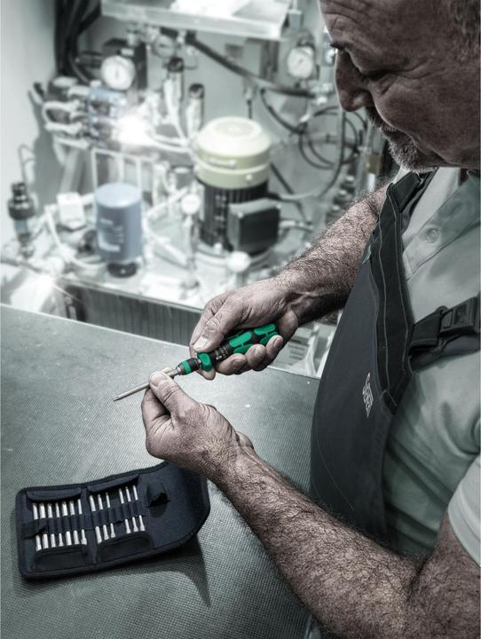 Actual product image Wera Kraftform Kompakt 838 RA-R M Set 1 (Pozidriv cross recess (PZ), Phillipps cross recess (PH), Allen screw, Pin-torx, Port)