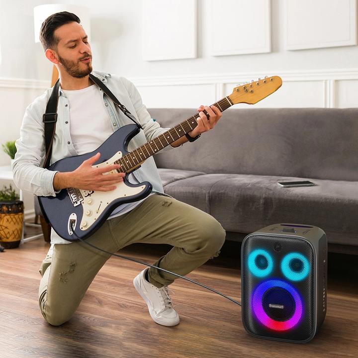 Actual product image Tronsmart Wireless Bluetooth Speaker Halo 200 with microphone (black) (18 h, Battery operated)