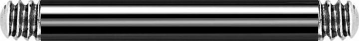 Actual product image Star Piercing Barbell bar black (without brass, Surgical steel 316L)