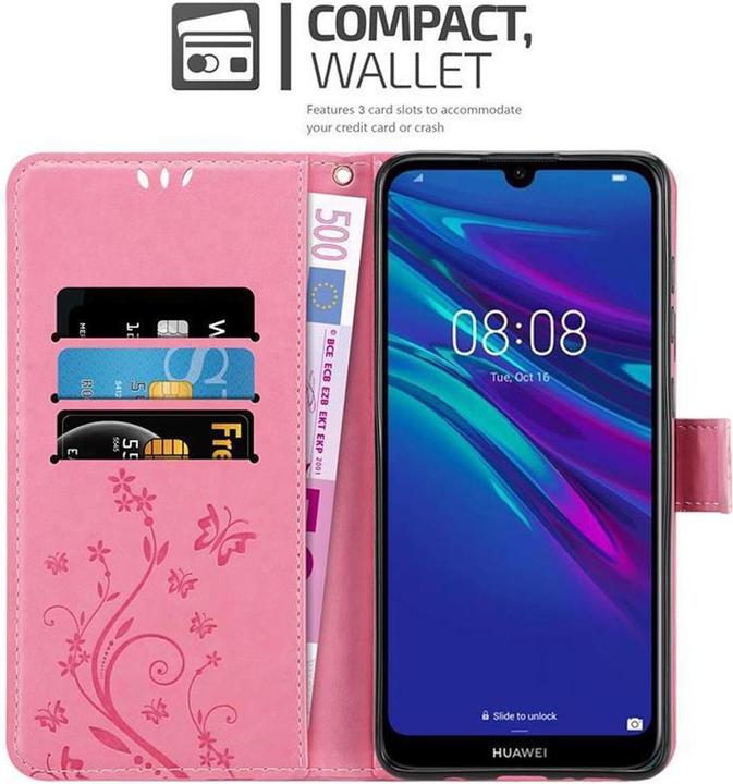Productafbeelding Cadorabo Bloemen Boekomslag (Huawei Y6 (2019))