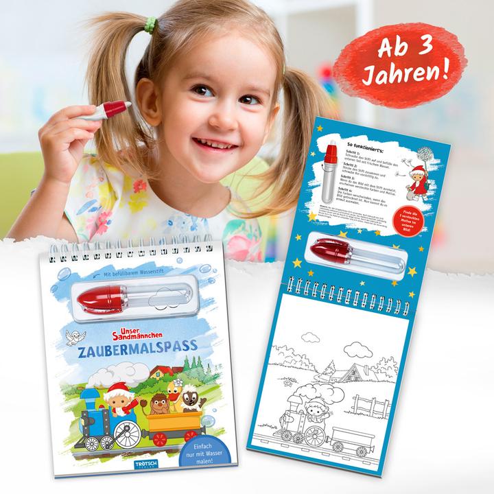 Produktbild Unser Sandmännchen Zaubermalspass mit Wasserstift