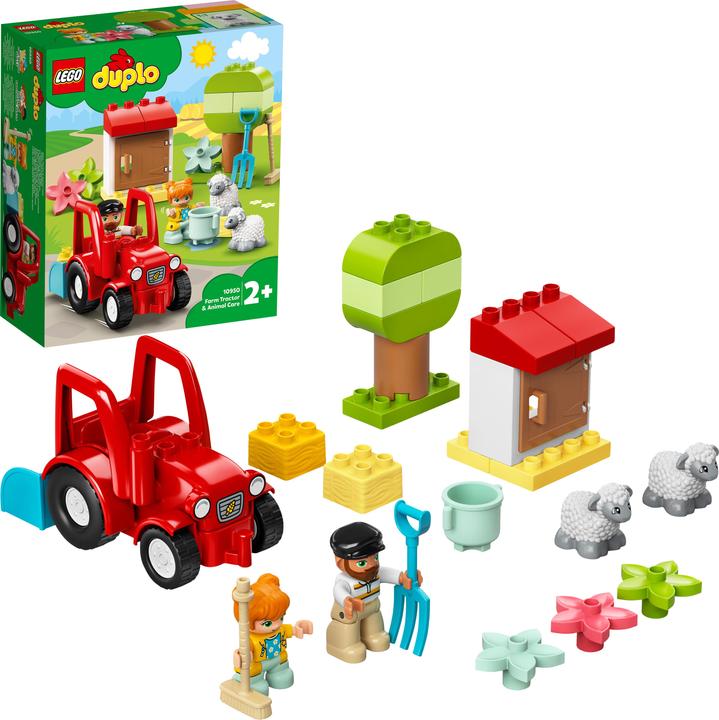 Actual product image LEGO Tractor and animal care (10950)
