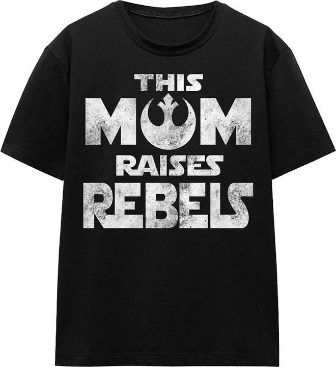 Star Wars Mom Raises Rebels TShirt Muttertag (L)