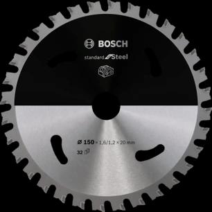 Actual product image Bosch Professional Zubehör PRO Steel cordless circular saw blade, 150 x 1.6 x 20 mm
