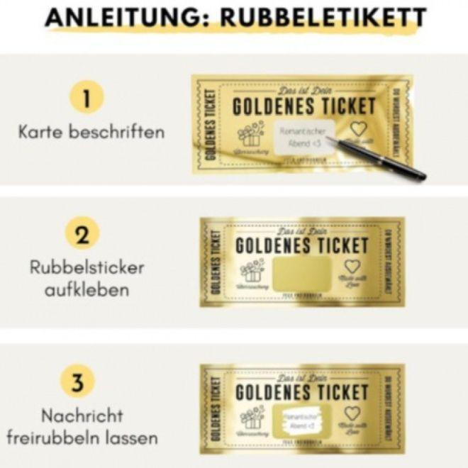 Actual product image MU Classic Goldenes Rubbellos Ticket als Gutschein inkl. Umschlag (1 pcs.)