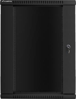 Produktbild Lanberg WF01-6418-10B Rack 18U Wandmontiertes Regal Schwarz (18 HE, 19 Zoll Rack)