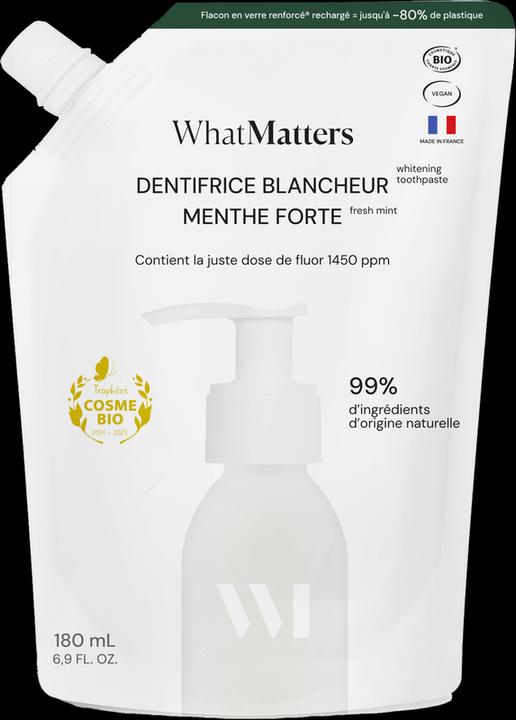 Immagine prodotto What Matters Zahnpasta - Weiss und Fluor (180 ml)