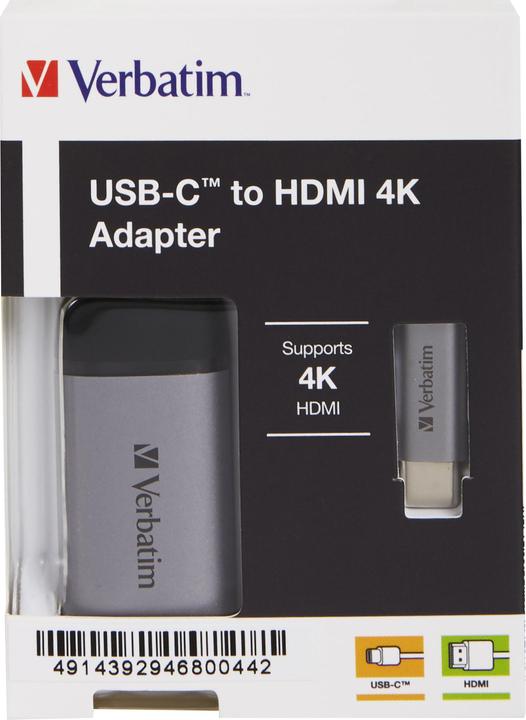Image du produit Verbatim USB Type-C à (HDMI, 5.50 cm)