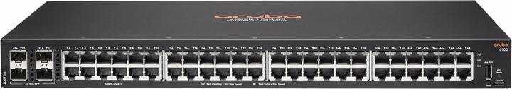 Image du produit HPE Commutateur E Aruba 6100 4 ports SFP+, 1 port console USB Type C, 1 port hôte USB Type A, couche 2 (48 Ports)