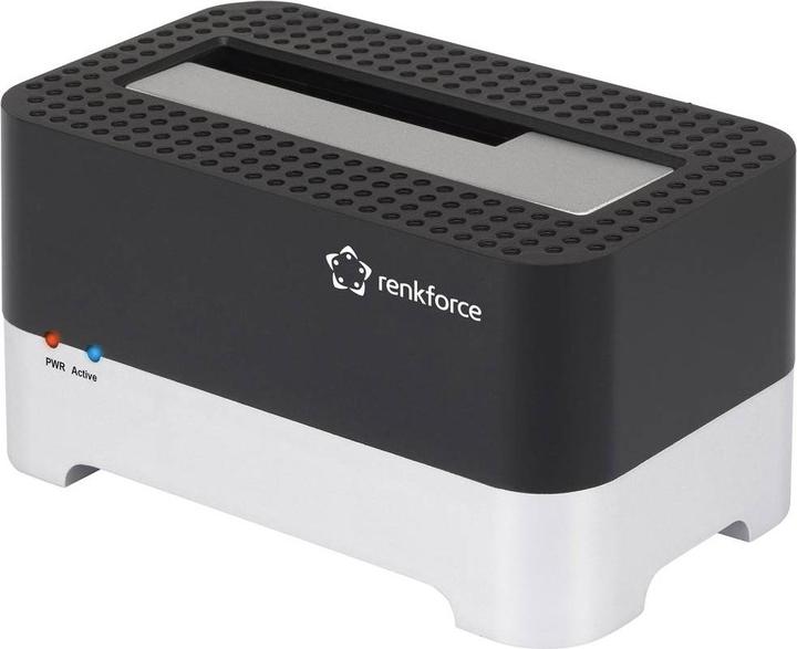 Produktbild Renkforce RF-DOCKING-01 USB 3.2 Gen 1 (USB 3.0) SATA Festplatten-Dockingstation (USB-A, 1 Ports)
