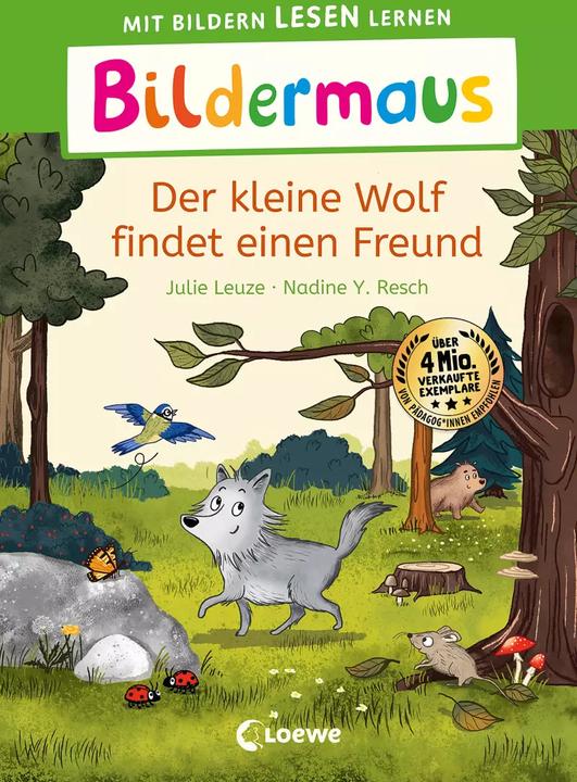 Produktbild Bildermaus - Der kleine Wolf findet einen Freund (Deutsch, Julie Leuze, Nadine Y. Resch, Loewe Erstlesebücher, 2023)