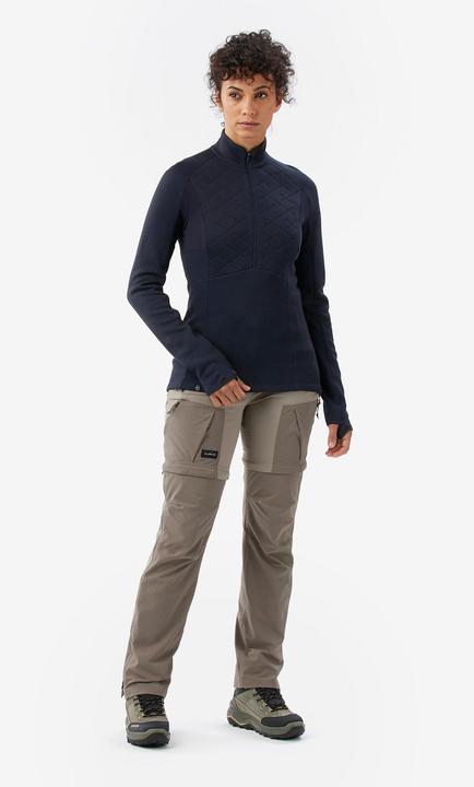Produktbild Forclaz Merinoshirt Damen langarm - Merino Resist dunkelblau (L)